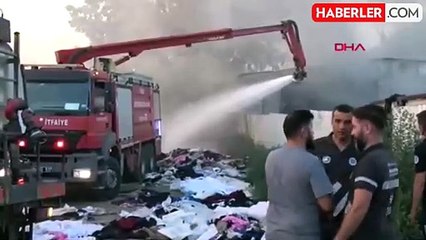 Bursa'da bir geri dönüşüm tesisinde yangın çıktı