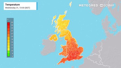 UK temperature forecast