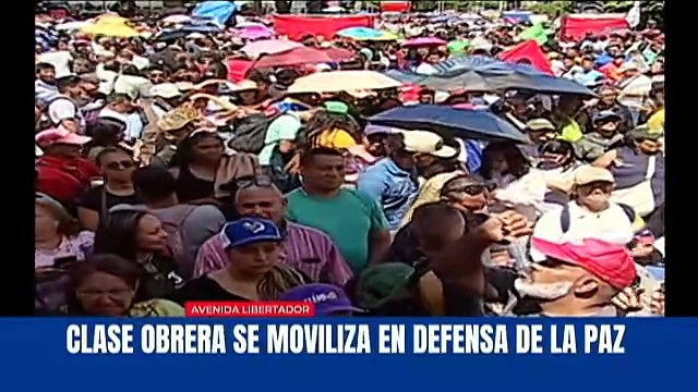 Caracas | Clase obrera hace un llamado a la paz ante los actos violentos de la extrema derecha