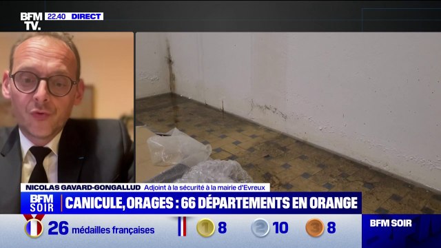 Canicule, orages: Il y a pas mal de dégâts sur les infrastructures routières , indique Nicolas Gavard-Gongallud, adjoint à la sécurité à la mairie d'Évreux
