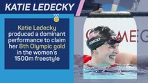 Medal Alert - Katie Ledecky wins women's 1500m freestyle swimming