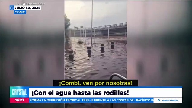 ¡Indios Verdes inundado por las intensas lluvias!