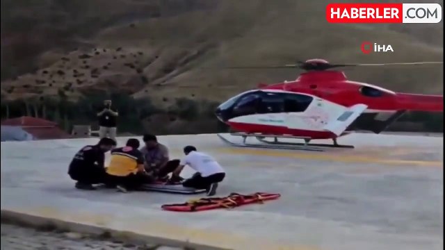 Helikopter ambulans 4 yaşındaki çocuk için havalandı