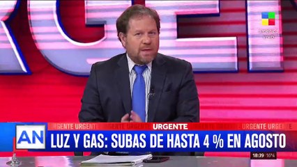  Luz y gas: subas de hasta 4% en agosto