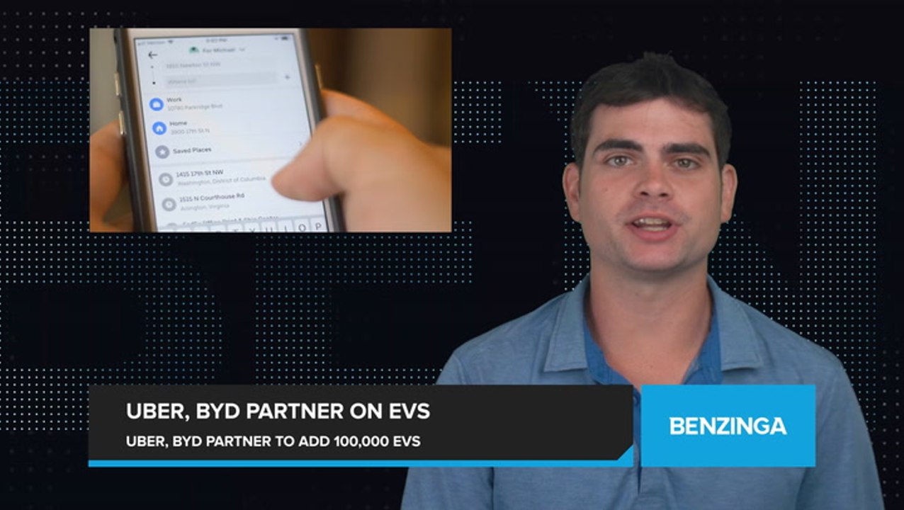 Uber Partners with Chinese EV-Maker BYD to Introduce 100,000 EVs to Its Ride-Hailing Fleet, Collaborate to Develop 'Autonomous Capable Vehicles'