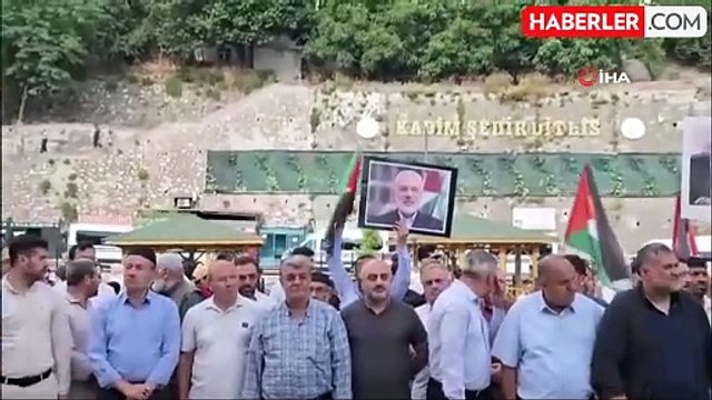 Hamas lideri İsmail Haniye için Bitlis'te gıyabi cenaze namazı kılındı