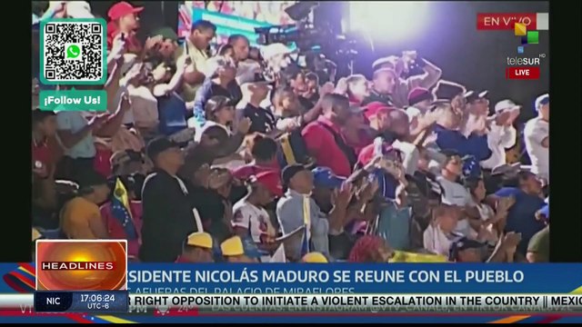 Venezuela | Pres. Maduro addresses the people in the Miraflores Palace