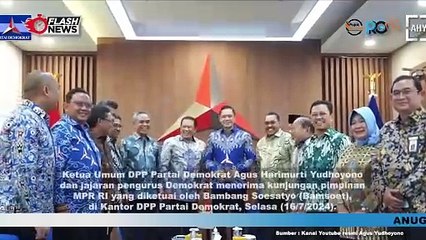 Bahas Biaya Politik dan Peran Wakil Rakyat, Pimpinan MPR RI Sambangi Demokrat