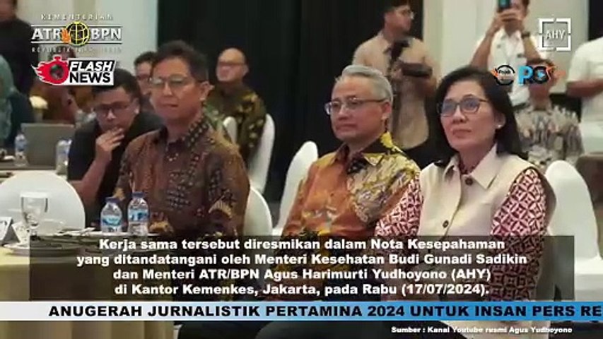 Amankan Aset Negara, Kementrian ATR BPN Tandatangani Nota Kesepahaman dengan Kementrian Kesehatan