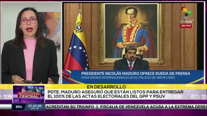 Presidente Nicolás Maduro aseguró que Venezuela está en paz