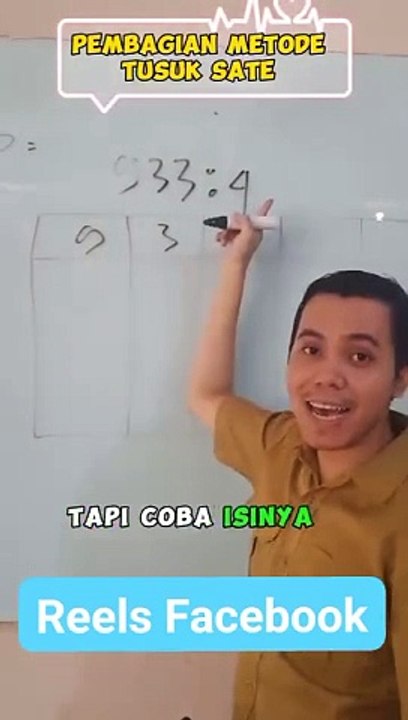 Cara mudah belajar pembagian tusuk sate 933÷4