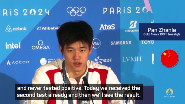 Chinese swimmer Pan denies gold is tainted by country's doping controversy