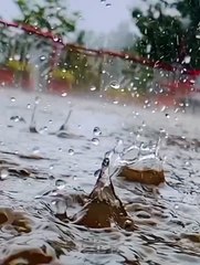Rain in Beautiful view.