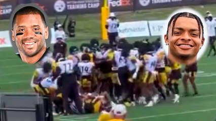 Se desata fuerte bronca en el campamento de Pittsburgh Steelers entre Russel Wilson y Justin Fields