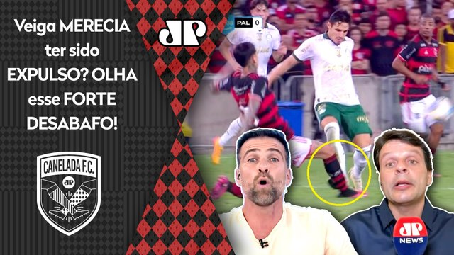 OLHA ISSO! É UM ESCÂNDALO! O VAR é uma... LANCE de Veiga em Flamengo x Palmeiras PROVOCA POLÊMICA!