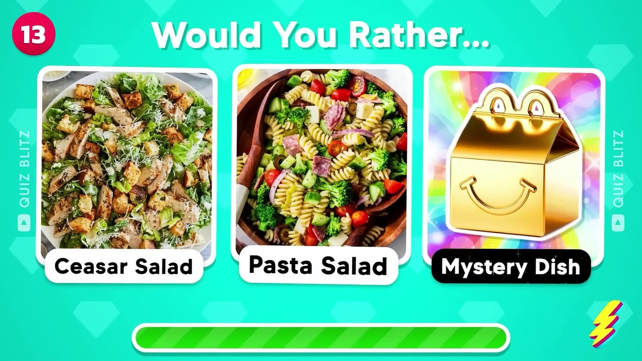 Would You Rather...? MYSTERY Dish Edition  Snacks & Junk Food