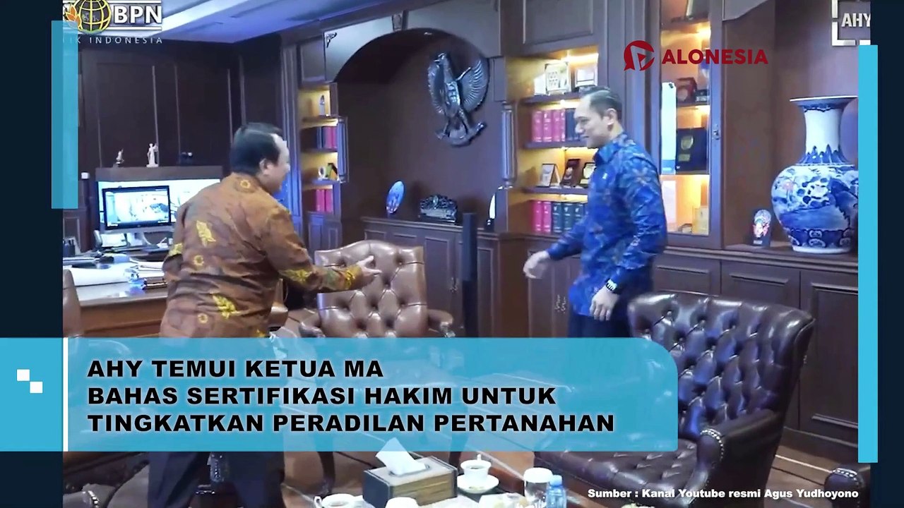 AHY Temui Ketua MA Bahas Sertifikasi Hakim untuk Tingkatkan Peradilan Pertanahan