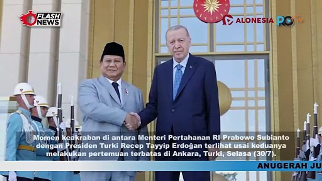 Usai Bertemu, Erdogan Antar Langsung Prabowo hingga ke Mobil