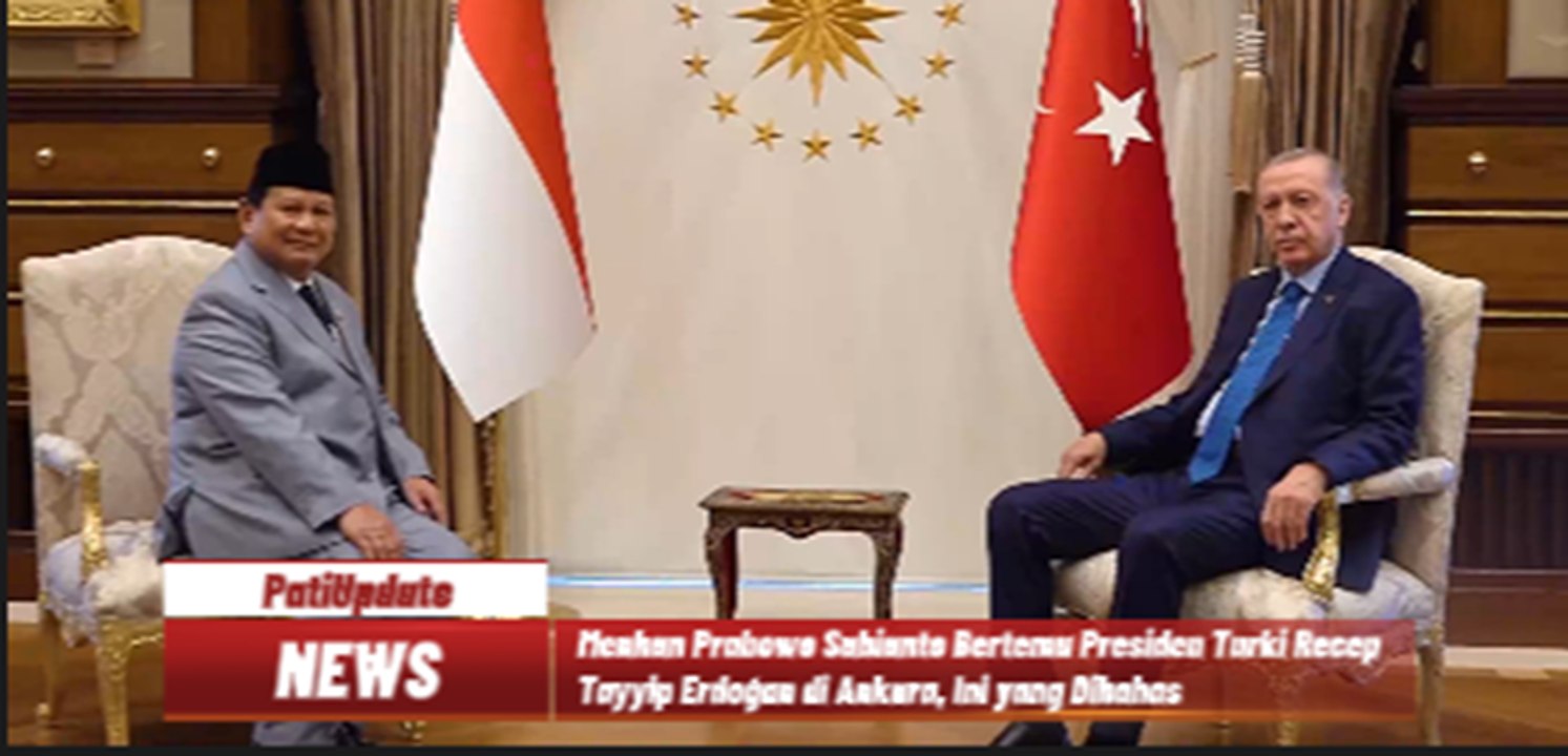 Menhan Prabowo Subianto Bertemu Presiden Turki Recep Tayyip Erdoğan di Ankara, Ini yang Dibahas