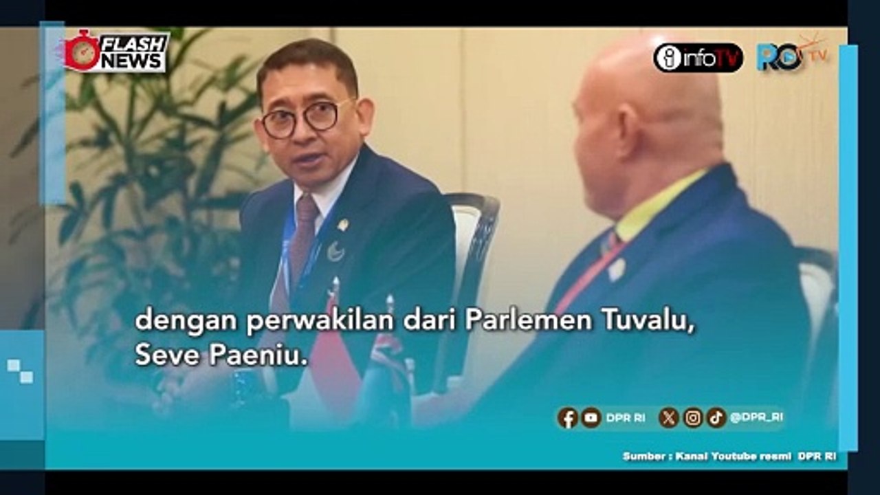 FADLI ZON BERTEMU PERWAKILAN TUVALU BAHAS ISU PERUBAHAN IKLIM