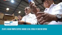 Zulkifli Hasan Pimpin Ekspose Barang Ilegal Senilai 40 Milyar Rupiah