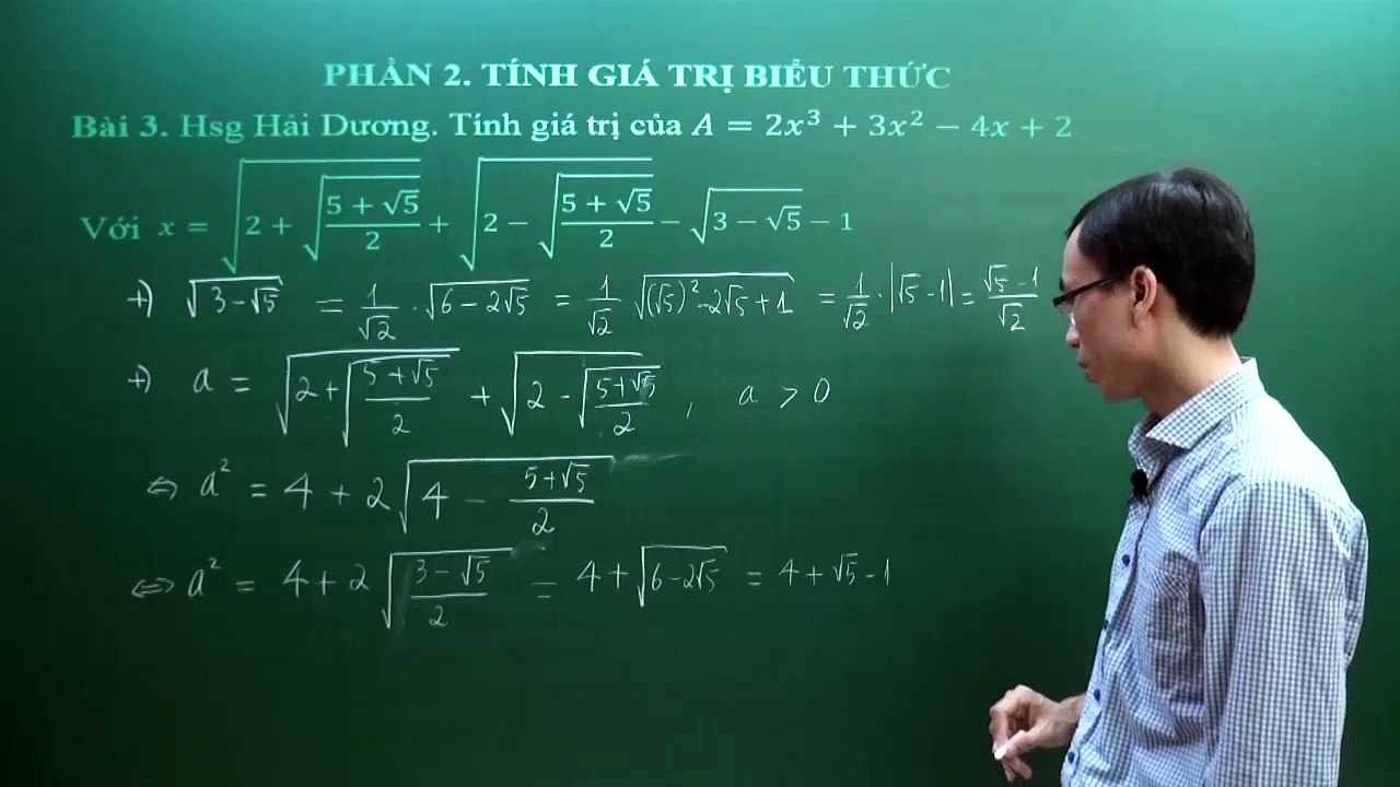5. Bài 02. Tính giá trị biểu thức. (Luyện thi vào 10 Chuyên Toán CT1 ) - HOCMAI 2024-05-13 15_33