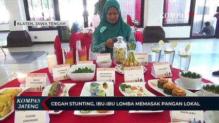 Cegah Stunting, Ibu-ibu Lomba Memasak Pangan Lokal