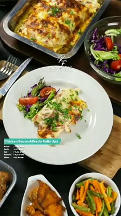 Chicken Bacon Alfredo Rolls Ups Ala Reyfit ID