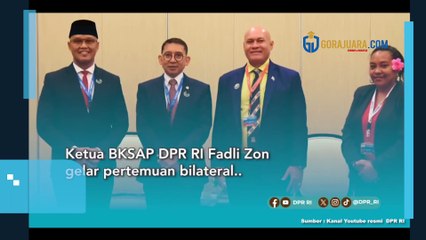 FADLI ZON BERTEMU PERWAKILAN TUVALU BAHAS ISU PERUBAHAN IKLIM