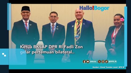 Fadli Zon dan Perwakilan Tuvalu Bahas Solusi Perubahan Iklim dan Konektivitas Regional