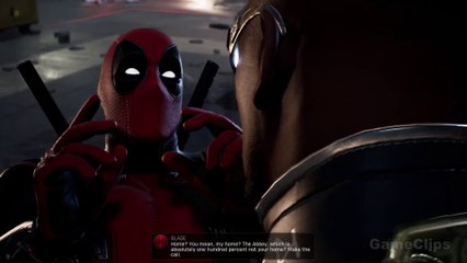 Blade Threatens Deadpool Scene 2024