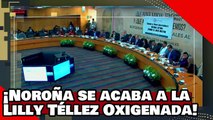 ¡VE! ¡Noroña se acaba a 'la Lilly Téllez Oxigenada' por boicotear las reformas del presidente AMLO!