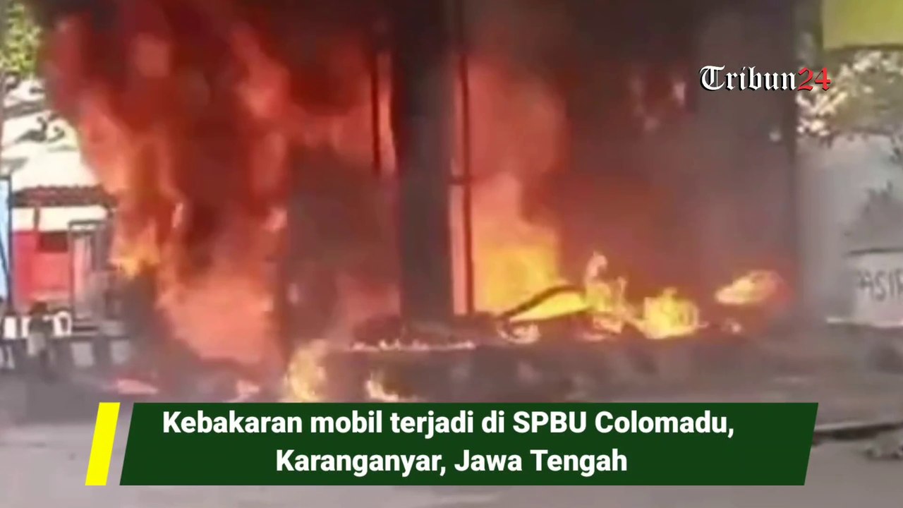 Kebakaran mobil terjadi di SPBU Colomadu, Karanganyar, Jawa Tengah