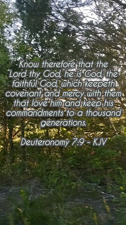 Deuteronomy 7:9 KJV