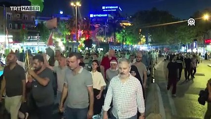 Haniye'ye alçak suikast düzenlenen yürüyüşle protesto edildi