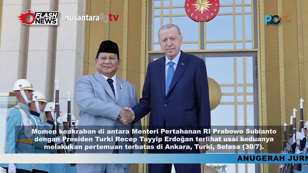 Momen Erdoğan Antar Prabowo ke Mobil Usai Pertemuan di Ankara