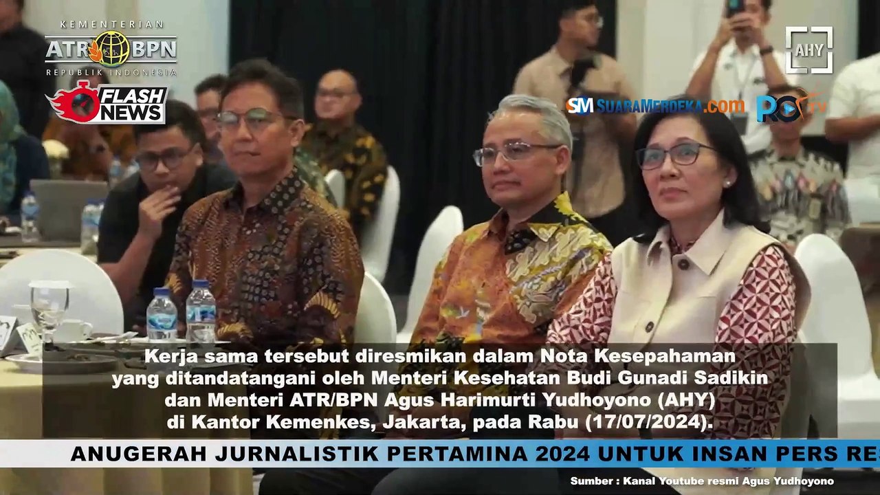 Kementerian ATR BPN Menandatangani Nota Kesepahaman dengan Kementerian Kesehatan Guna Amankan Aset Negara.