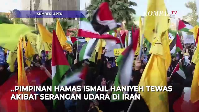 Massa di Iran Turun ke Jalan Kutuk Pembunuhan Pimpinan Hamas Ismail Haniyeh