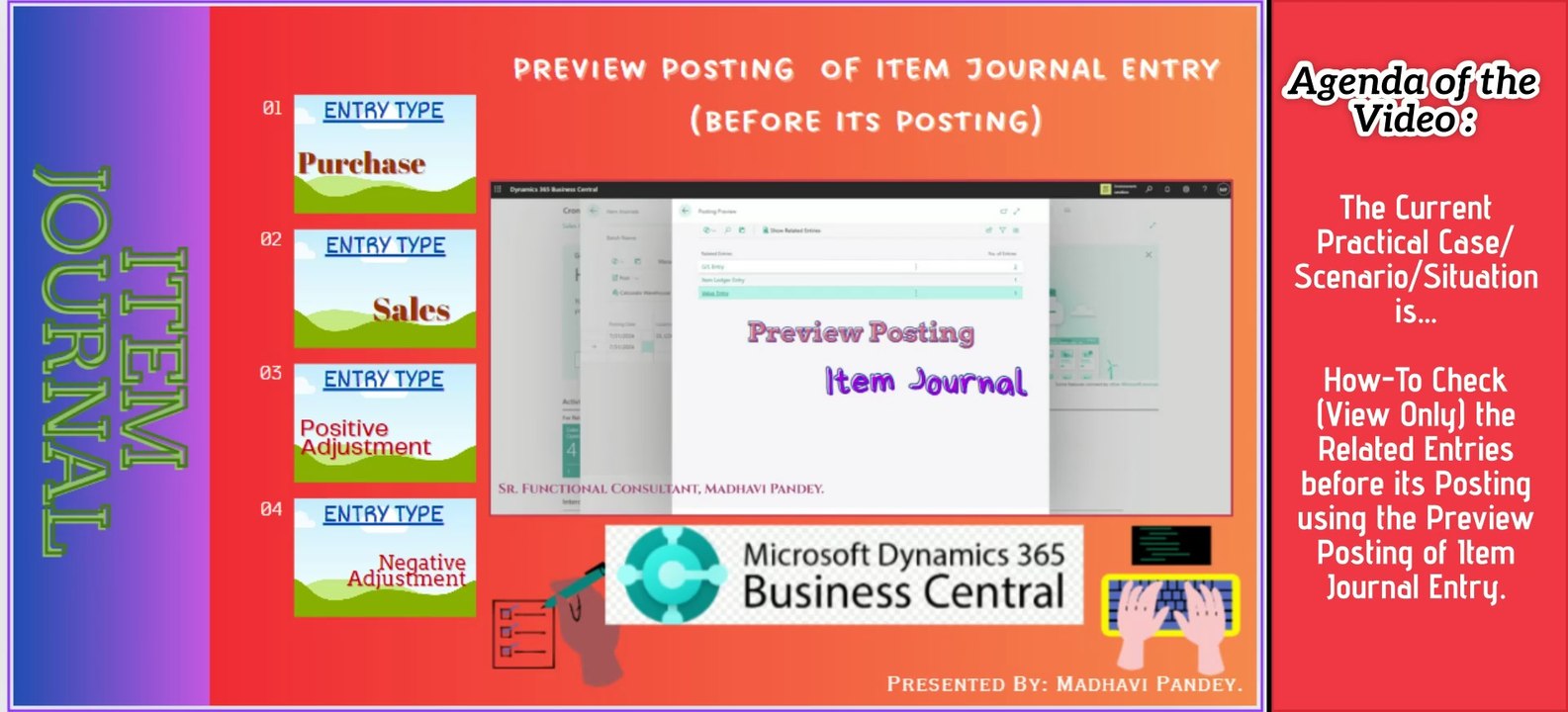 Item journal - Preview Posting in Business Central