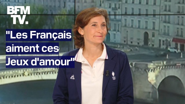 Léon Marchand, triathlon dans la Seine... L'interview d'Amélie Oudéa-Castéra sur les JO