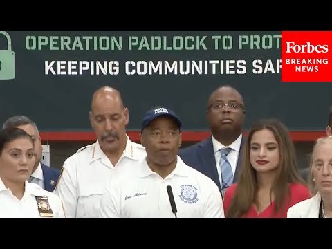 Mayor Eric Adams And Gov. Kathy Hochul Tout NYC's Efforts To Crack Down On Illegal Cannabis Shops