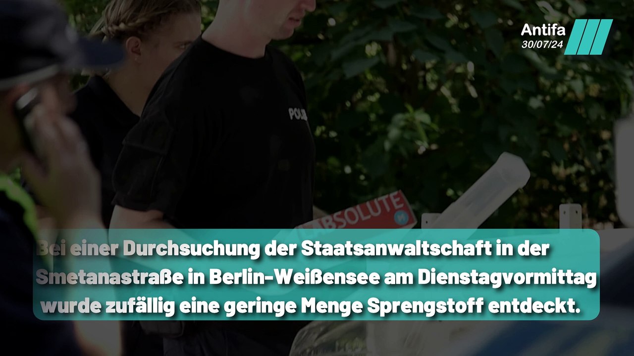 Sprengstoff, Antifa und die große Polizeirazzia