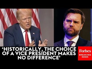 'Is He Ready On Day One?': Trump Asked About Vance's 'Tough Couple Of Weeks' At NABJ Convention