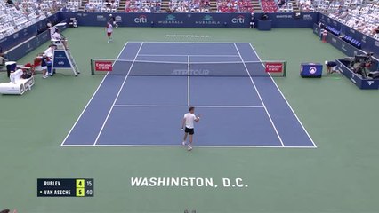 Washington - Rublev élimine Von Asche rejoint Rinderknech en huitièmes
