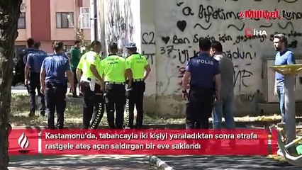 Eli silahlı saldırgan eve saklandı! Ailesi ve polisin ikna çabaları sürüyor