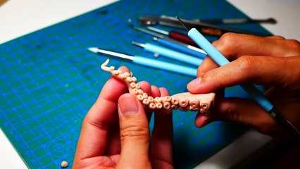 How to Make a Kraken Diorama  Polymer Clay  Epoxy resin