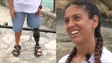 Una surfista paralímpica pierde su pie ortopédico y sus seguidores en redes lo encuentran