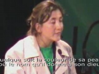 Ingrid Betancourt en 2001 au congrès mondial des Verts