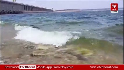 నాగార్జున సాగర్​కు కొనసాగుతున్న వరదప్రవాహం - రేపు​ నీటి విడుదలకు నిర్ణయం