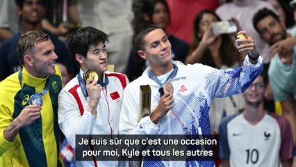 Paris 2024 - Les médaillés du 100 m nage libre impressionné par Zhanle